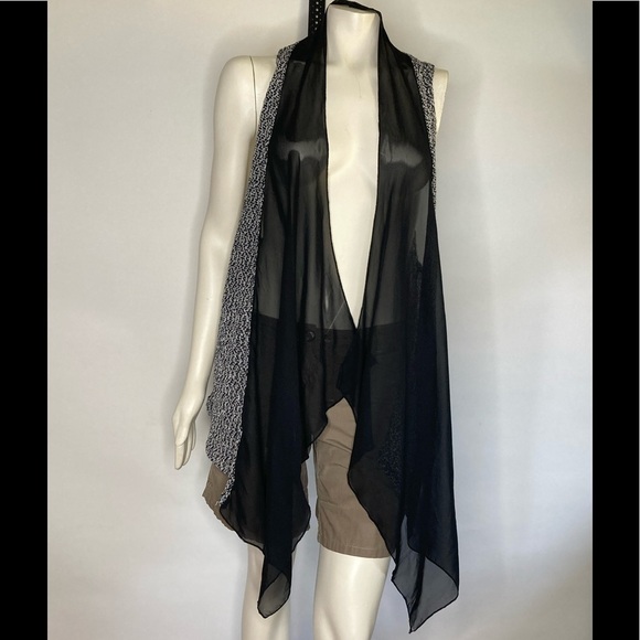 Coin 1804 Sheer Sweater Cardigan Sz XL - Picture 2 of 10